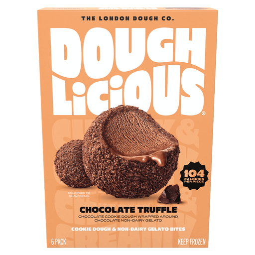 [209526-BB] Doughlicious Chocolate Truffle Cookie Dough Gelato Bites 6.77oz