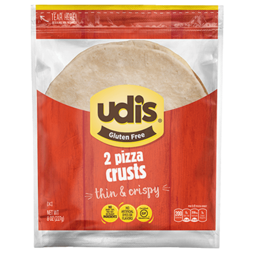 [209533-BB] Udi's Gluten Free Thin & Crispy Pizza Crusts 2CT 8oz
