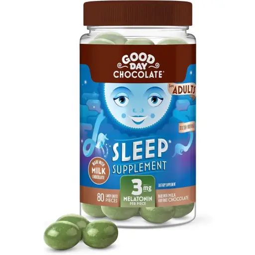 [209535-BB] Good Day Chocolate Adults Melatonin Sleep Supplement 3mg 80CT