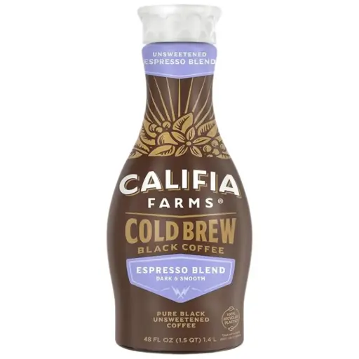[209537-BB] Califia Farms Coffee Cold Brew Black Espresso Blend 48oz