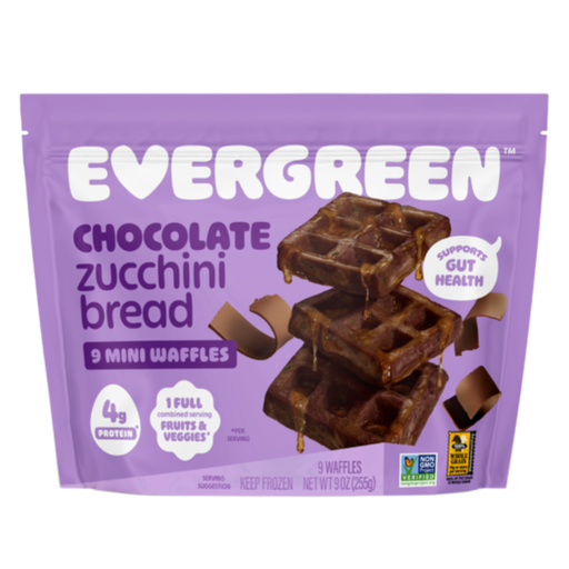 [209595-BB] Evergreen Chocolate Zucchini Bread Mini Waffles 9oz