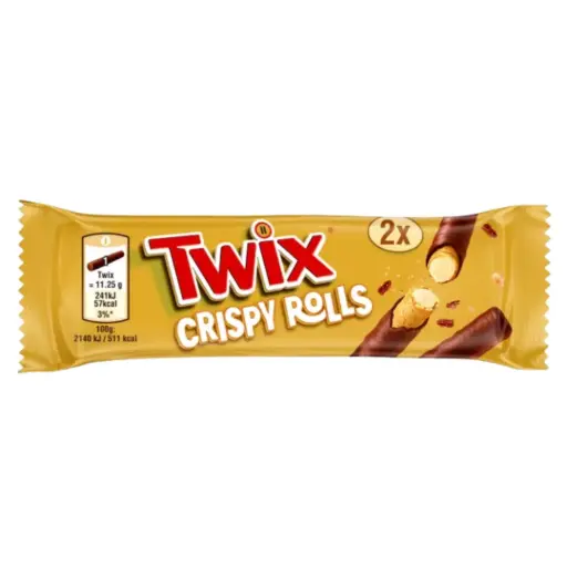 [209617-BB] Twix Chocolate & Caramel Crispy Rolls 22.5g