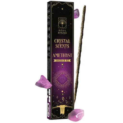 [209738-BB] Amethyst Crystal Scents Smudge Kit 20g