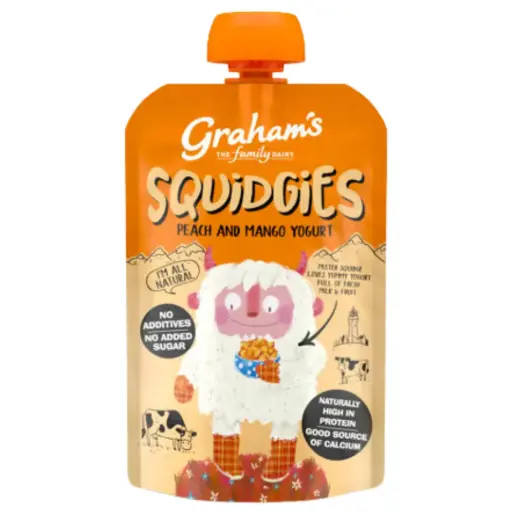 [209772-BB] Graham's Squidgies Peach and Mango 100g