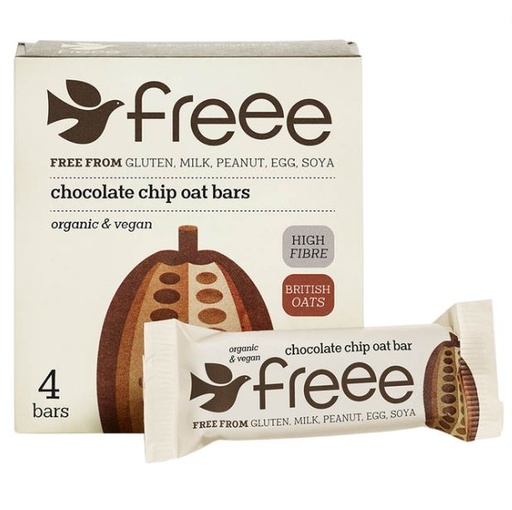 [200015-BB] FREEE by Doves Farm Organic Chocolate Chip Oat Bars 4 x 35g