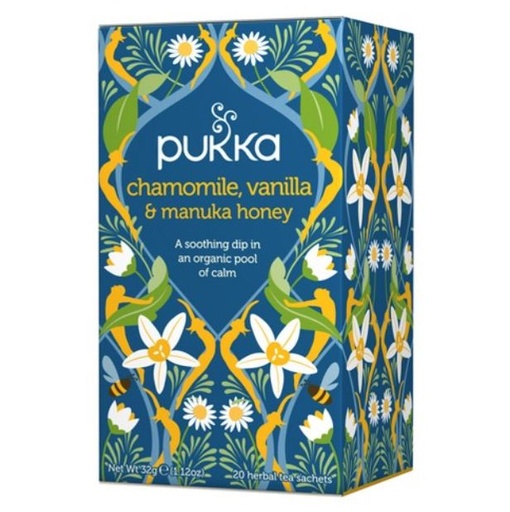 [200168-BB] Pukka Organic Chamomile Vanilla and Manuka Honey 20-Bags
