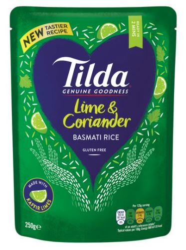 [200211-BB] Tilda Microwave Lime and Coriander Basmati Rice 250g