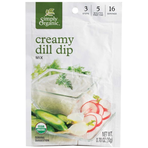 [200329-BB] Simply Organic Creamy Dill Dip 0.7oz