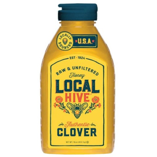 [200413-BB] Local Hive Clover Honey Raw & Unfiltered 16oz