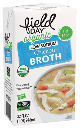 [200584-BB] Field Day Organic Low Sodium Chicken Broth 32oz