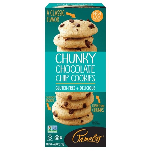 [200526-BB] Pamelas Products Gluten Free Chewy Chocolate Chip Cookies 5.3oz