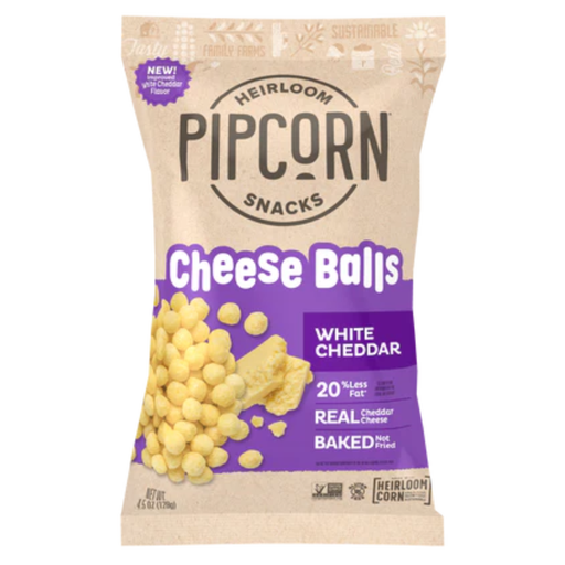 [200530-BB] Pipcorn White Cheddar Cheese Balls 4.5oz