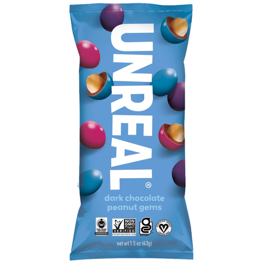[200861-BB] Unreal Dark Chocolate Peanut Gems 1.5oz