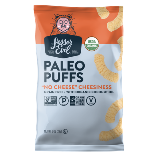[200889-BB] Lesser Evil No Cheese Cheesiness Paleo Puffs 5oz