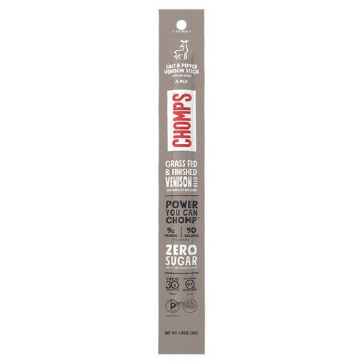 [200890-BB] Chomps Salt Pepper Venison Sticks 1.15oz