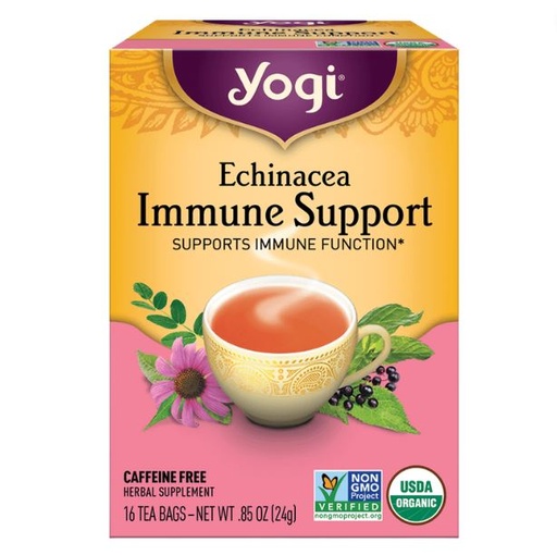 [200902-BB] Yogi Tea Organic Echinacea Immunity Tea 16-Bags