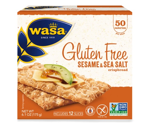 [200951-BB ] Wasa Sesame Sea Salt Gluten Free Crispbread 6.1oz