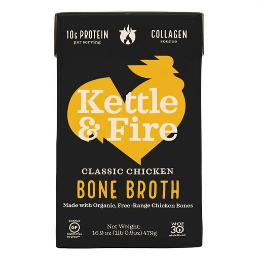 [201149-BB] Kettle and Fire Chicken Bone Broth 16.9oz