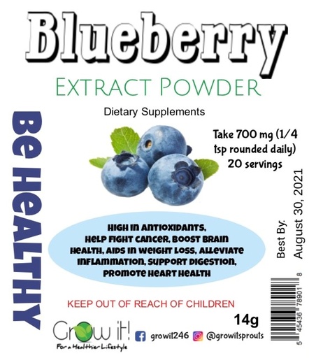 [201196-BB] Grow It Blueberry Extract Powder