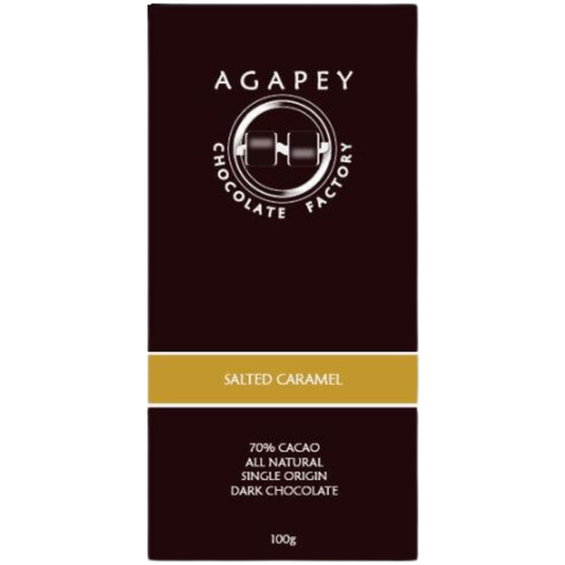 [201237-BB] Agapey Salted Caramel 70% Dark Chocolate Bar 100g