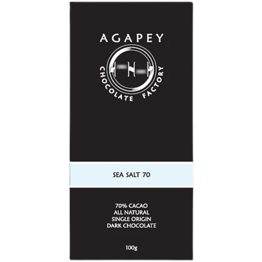 [201239-BB] Agapey Sea Salt 70% Dark Chocolate Bar 100g