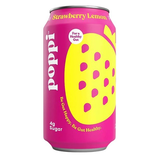 [201440-BB] Poppi Prebiotic Drink Strawberry Lemonade 12oz