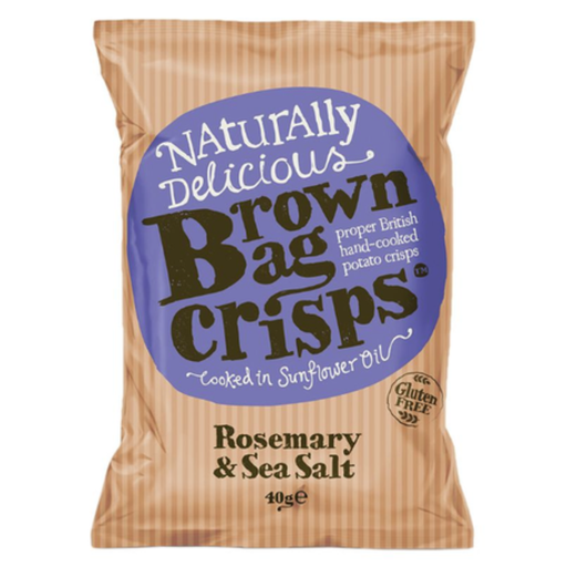 [201493-BB] Brown Bag Crisps Rosemary and Sea Salt 40g