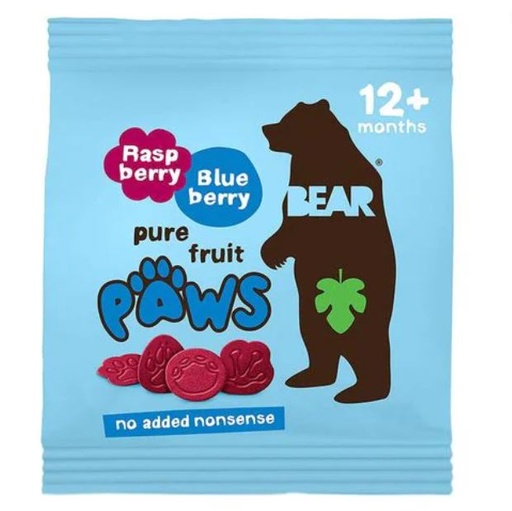 [201499-BB] BEAR Pure Fruit Paws Raspberry & Blueberry 20g