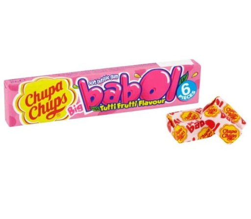 [201506-BB] Chupa Chups Big Babol Tutti Frutti Flavour Soft Bubble Gum - 27.6g 