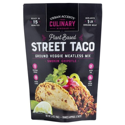 [201551-BB] Stonewall Kitchen Urban Accents Plant Based Street Taco Filling Smokin' Chipotle 3.4oz