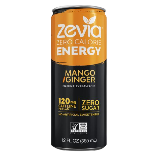 [201567-BB] Zevia Zero Calorie Energy Drink Mango Ginger 12oz