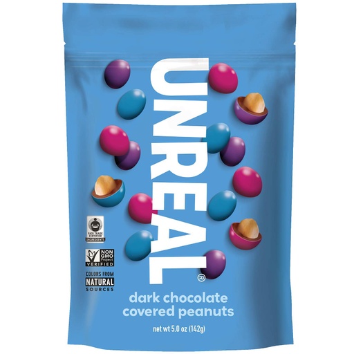 [201656-BB] Unreal Dark Chocolate Peanut Gems 5oz