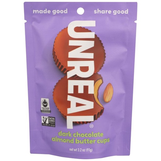 [201657-BB] Unreal Dark Chocolate Almond Butter Cups 3.2oz