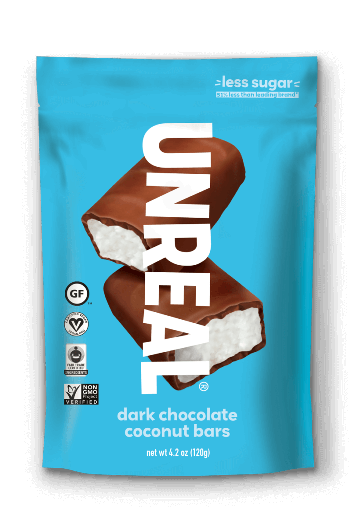[201660-BB] Unreal Dark Chocolate Coconut Bars 8ct 4.2oz