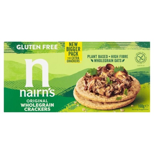 [201738-BB] Nairn's Gluten Free Wholegrain Crackers 160g