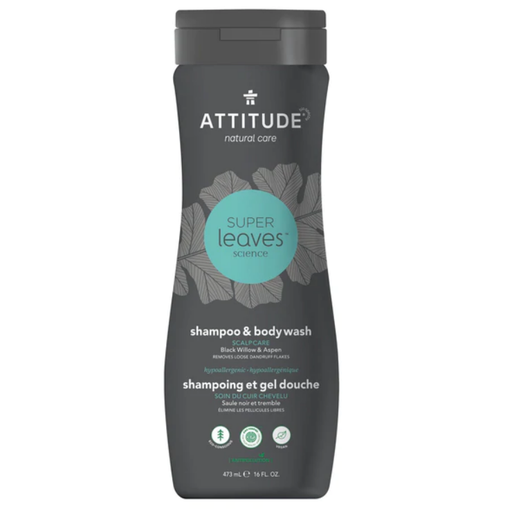 [166117-BB] Attitude Super Leaves 2 in 1 Shampoo & Body Scalp Care 16oz
