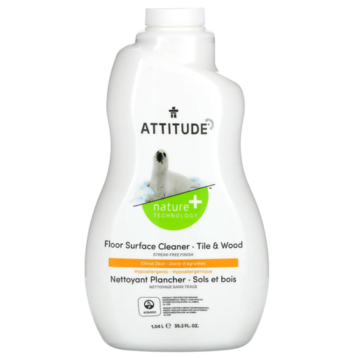 [166134-BB] Attitude Floor Surfaces Tiles & Wood Cleaner Citrus Zest 35oz