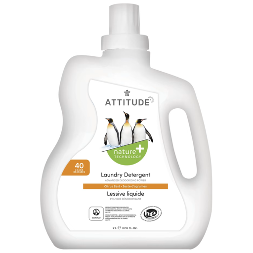 [166139-BB] Attitude Laundry Detergent Citrus Zest 2L - 40 loads