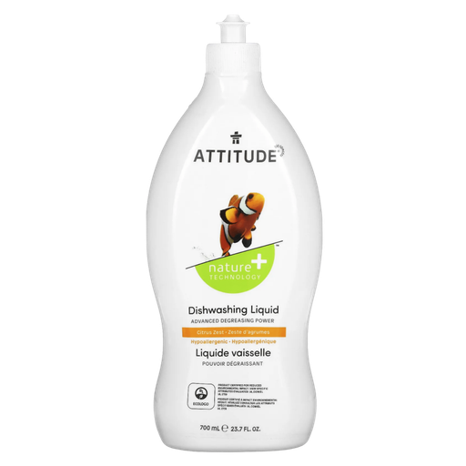[166143-BB] Attitude Dishwashing Liquid Citrus Zest 24oz