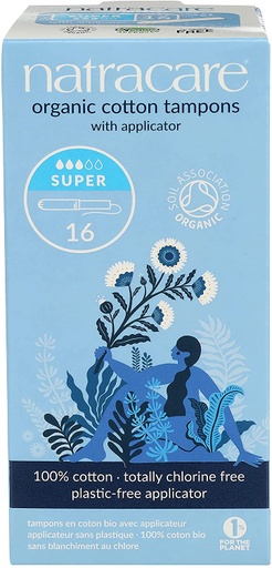 [202000-BB] Natracare Super Tampons With Applicator 16ct