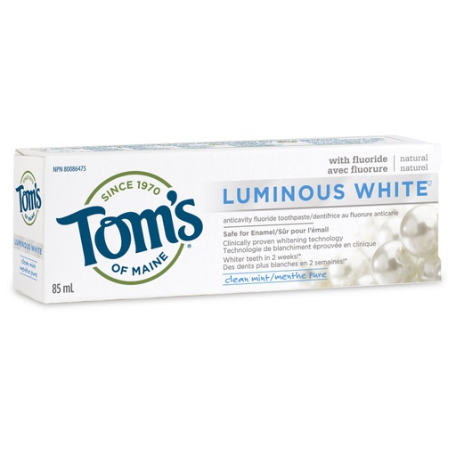 [202041-BB] Tom's of Maine Clean Mint Luminous White Toothpaste