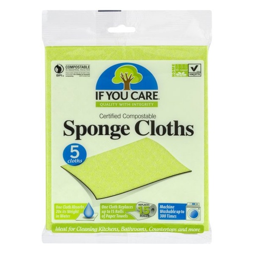[202062-BB] If You Care Sponge Cloths 5ct