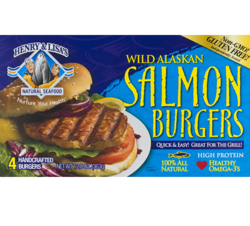 [202418-BB] Henry & Lisa's Natural Seafood Wild Alaskan Salmon Burgers 12.8oz