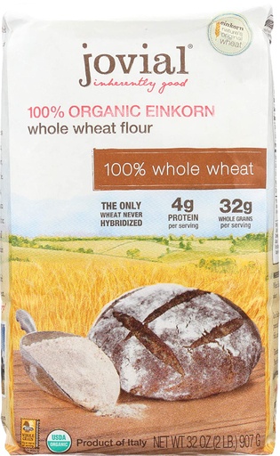 [202426-BB] Jovial Organic Whole Wheat Einkorn Flour 32oz