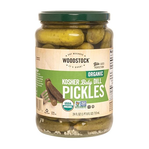 [202452-BB] Woodstock Organic Kosher Dill Pickles Spears 24oz
