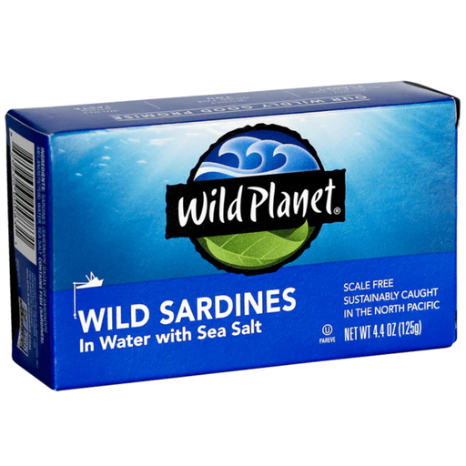 [202531-BB] Wild Planet Canned Wild Sardines in Water with Sea Salt 4.4oz