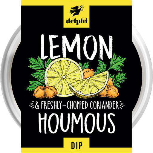 [203761-BB] Delphi Lemon & Coriander Houmous Dip 170g