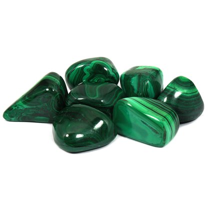 [203859-BB] Malachite Tumble Stone 20-30mm