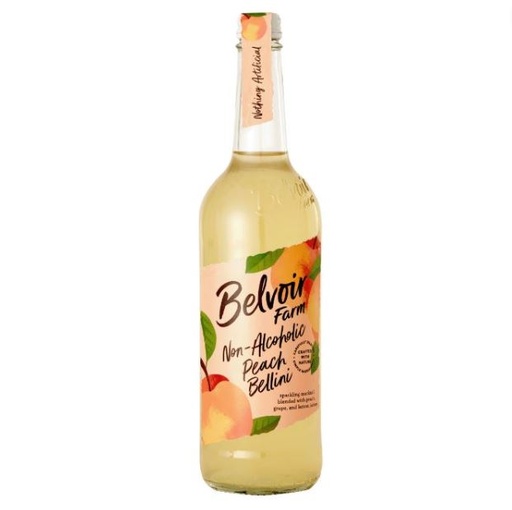 [204317-BB] Belvoir Farm Alcohol Free Peach Bellini Drink Mixer 750ml