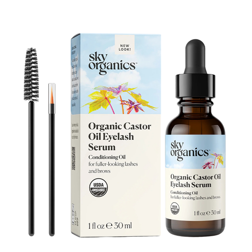 [204400-BB] Sky Organics Eyelash Serum with Castor Oil 1oz